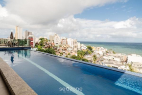 Apto c/vista mar e piscina em Salvador RVI0102